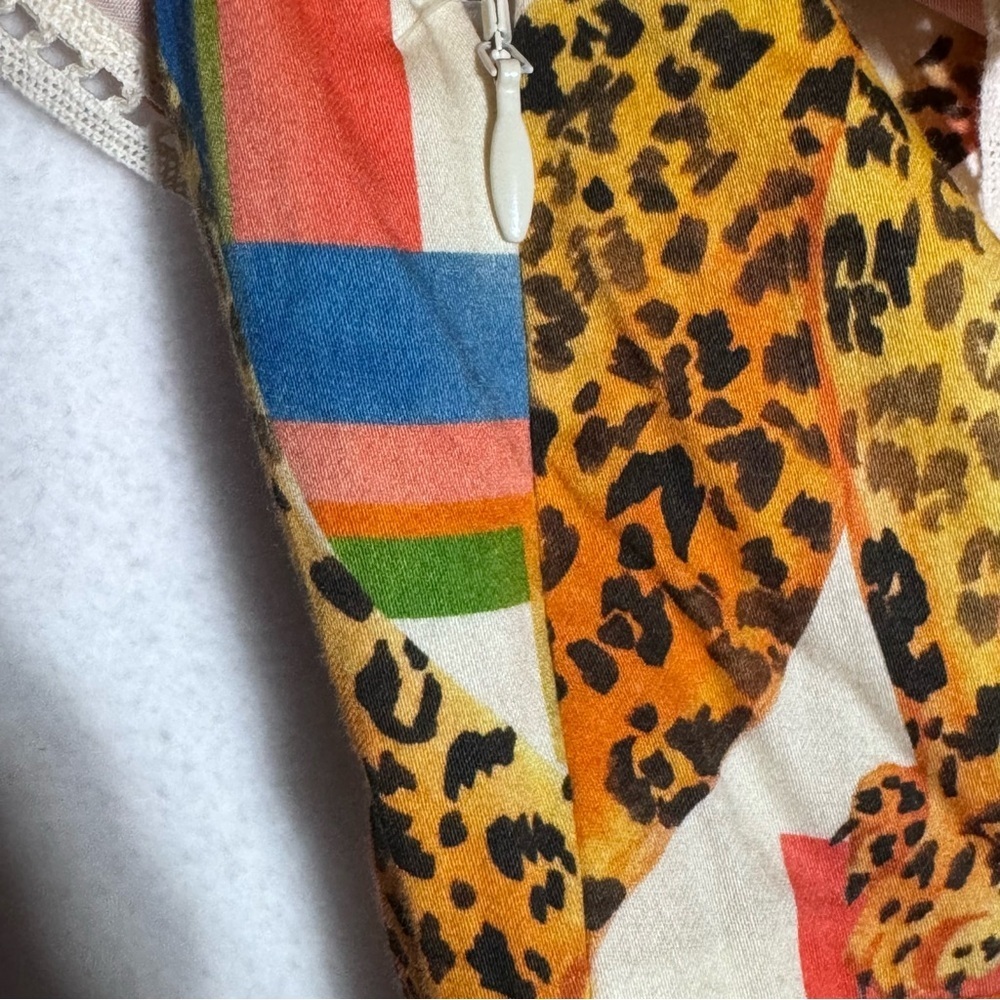 NWT Alden Adair Mini Hope Dress in Sahara Jungle Print Cap Ruffle Sleeves szM - Picture 16 of 16